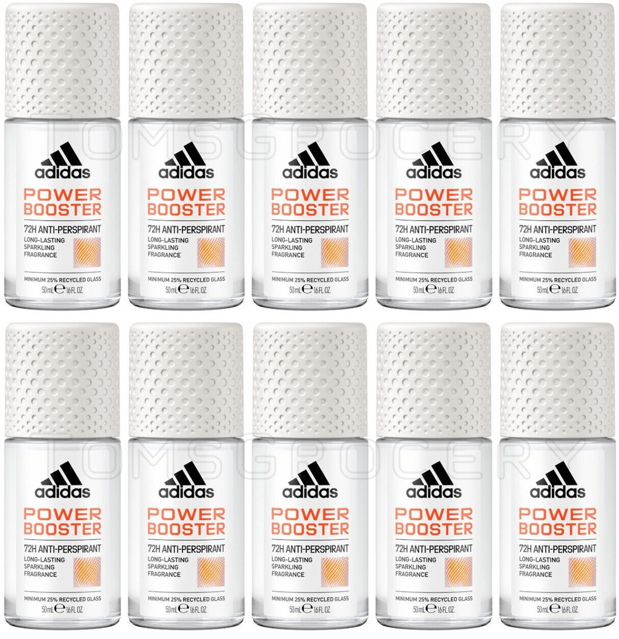 10 ADIDAS POWER BOOSTER 72H Protection Antiperspirant Roll On Deodorant 50ml