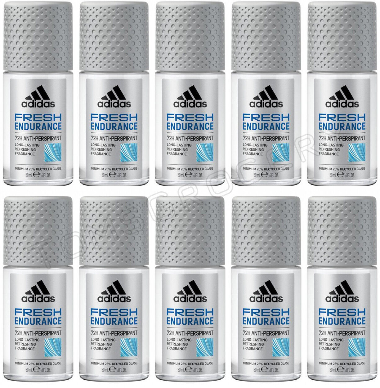 10 ADIDAS MEN FRESH ENDURANCE 72H Antiperspirant Roll On Deodorant 50ml