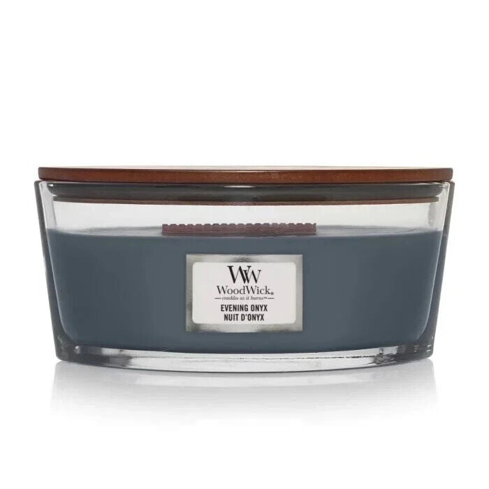 WOODWICK EVENING ONYX Scented Ellipse Jar Candle 453g 16oz