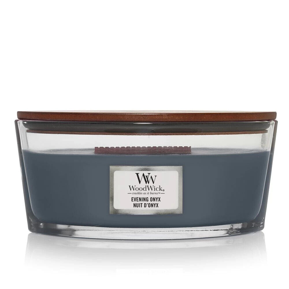 WOODWICK EVENING ONYX Scented Ellipse Jar Candle 453g 16oz