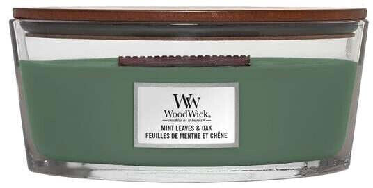 WOODWICK MINT LEAVES & OAK Scented Ellipse Jar Candle 453g 16oz