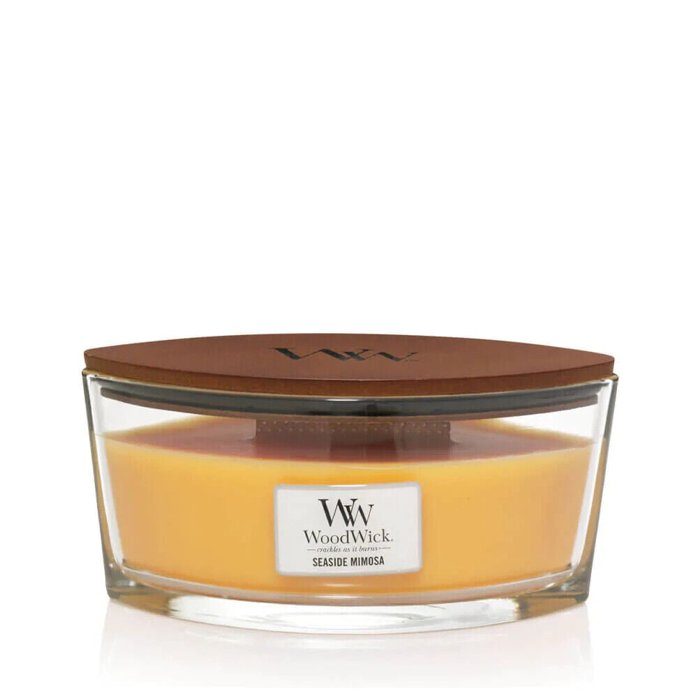 WOODWICK SEASIDE MIMOSA Scented Ellipse Jar Candle 453g 16oz