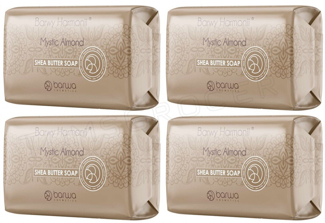 4 BARWY HARMONII MYSTIC ALMOND Shea Butter Soap 190g 6.7oz