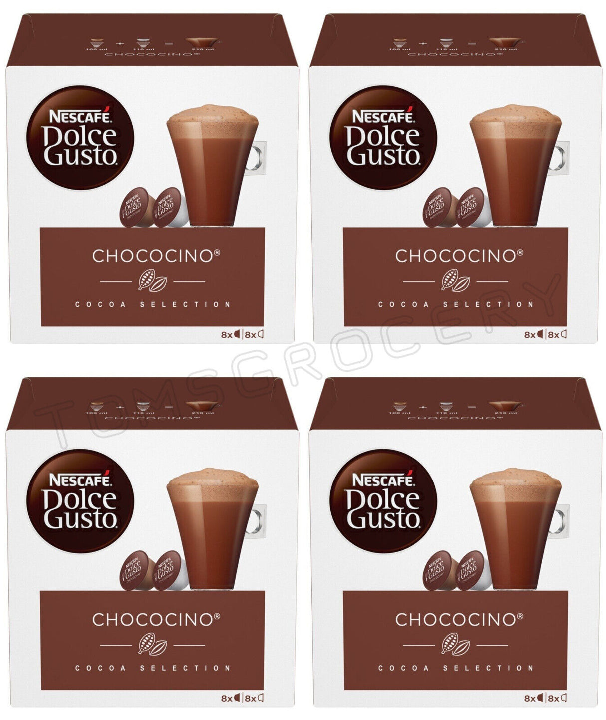 4 NESCAFE CHOCOCINO Chocolate Coffee Capsules Pods for Dolce Gusto Machines