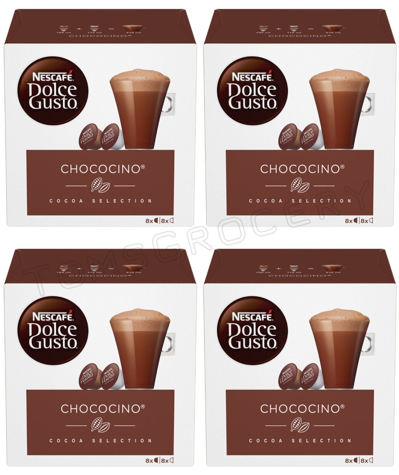 4 NESCAFE CHOCOCINO Chocolate Coffee Capsules Pods for Dolce Gusto Machines