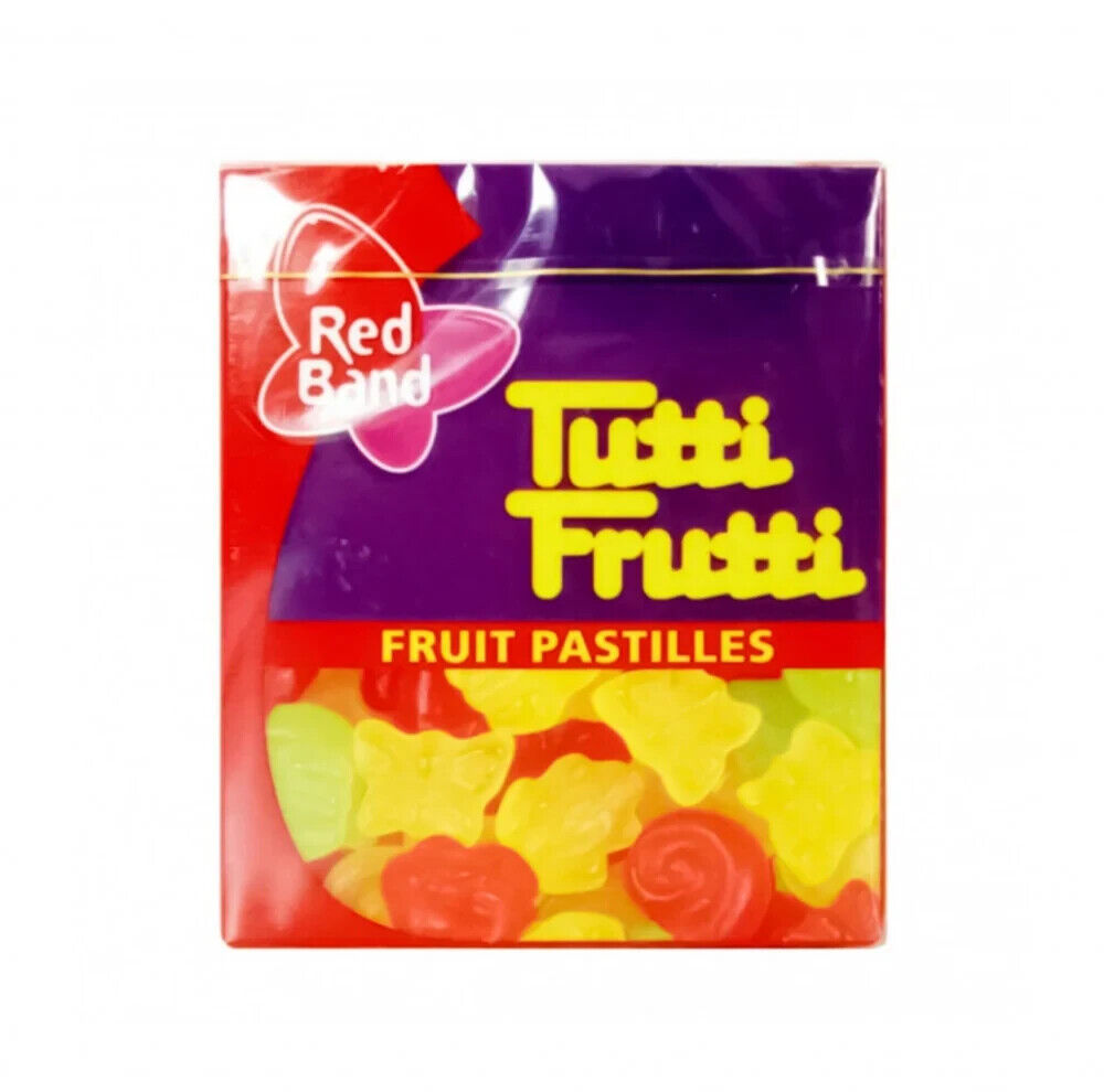 10 RED BAND TUTTI FRUTTI Fruit Flavor Jelly Candy 15g