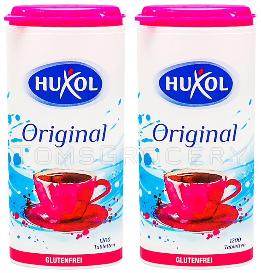 2 HUXOL Sweetener Gluten Free Low Calorie Sugar Substitute For Diabetics 1200Tab