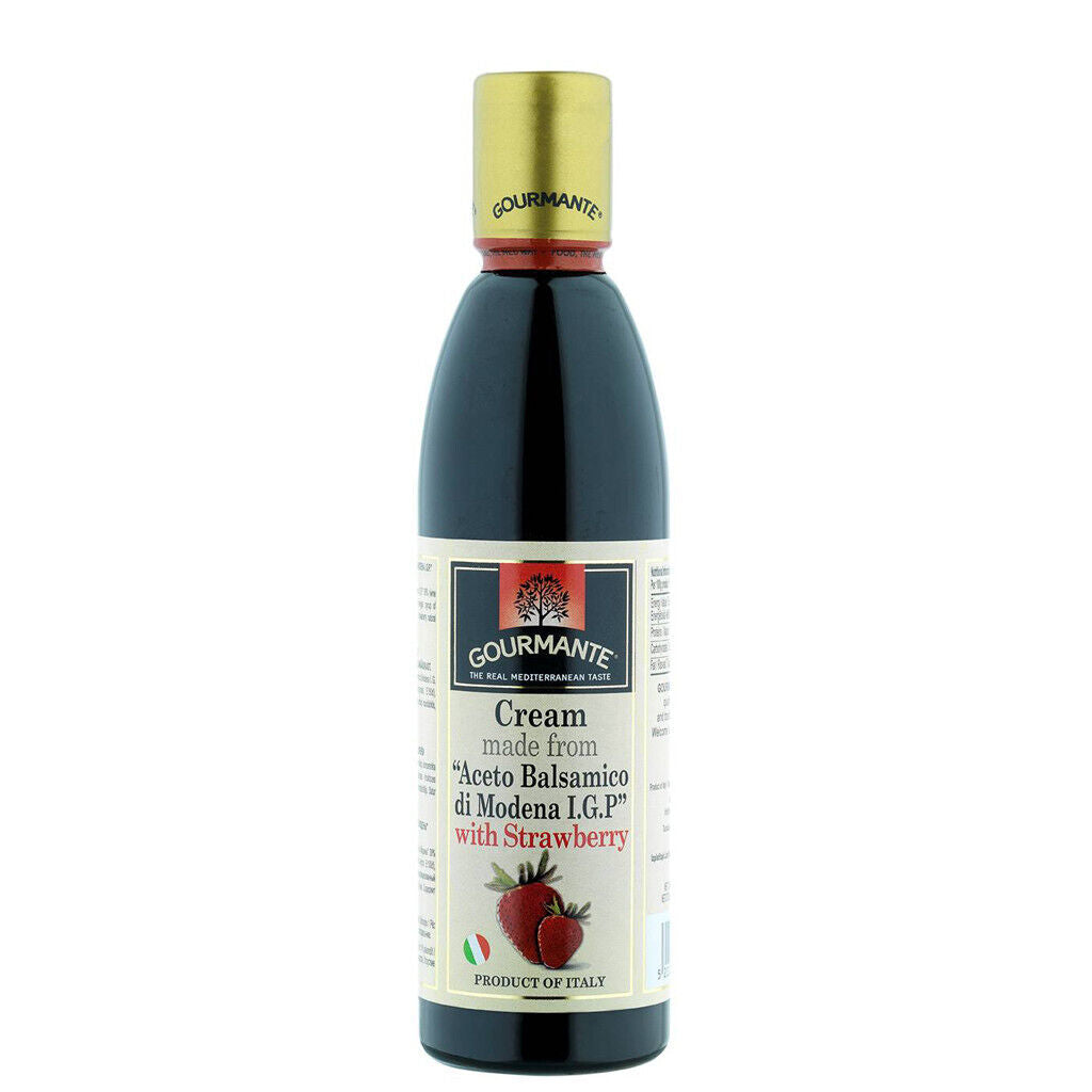 GOURMANTE Sauce Cream made from "Aceto Balsamico di Modena I.G.P" with Strawberry 250ml
