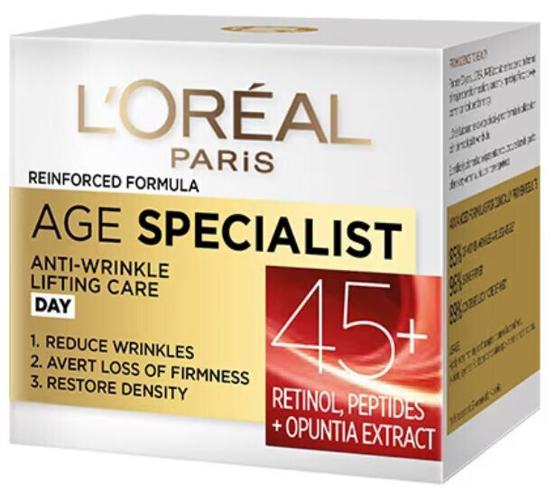 6 L'OREAL AGE SPECIALIST 45+ Anti-Wrinkle Lifting Care Day Creams 50ml