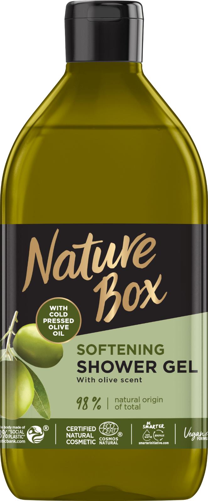 3 NATURE BOX Softening Natural Shower Gel with Olive Oil 385ml 13fl oz