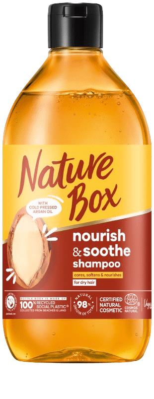 NATURE BOX Nourish & Soothe Shampoo & Conditioner Set with Argan Oil 385ml