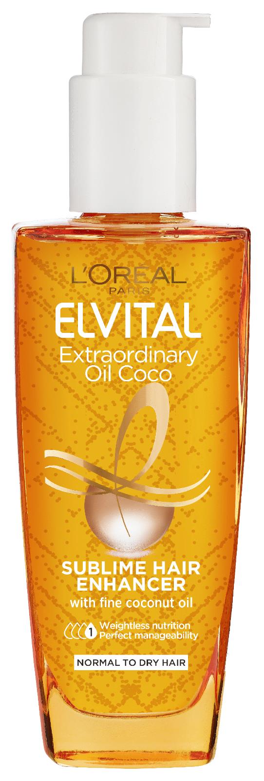 L'OREAL ELVITAL EXTRAORDINARY OIL COCO Sublime Enhancer for Dry Hair 100ml