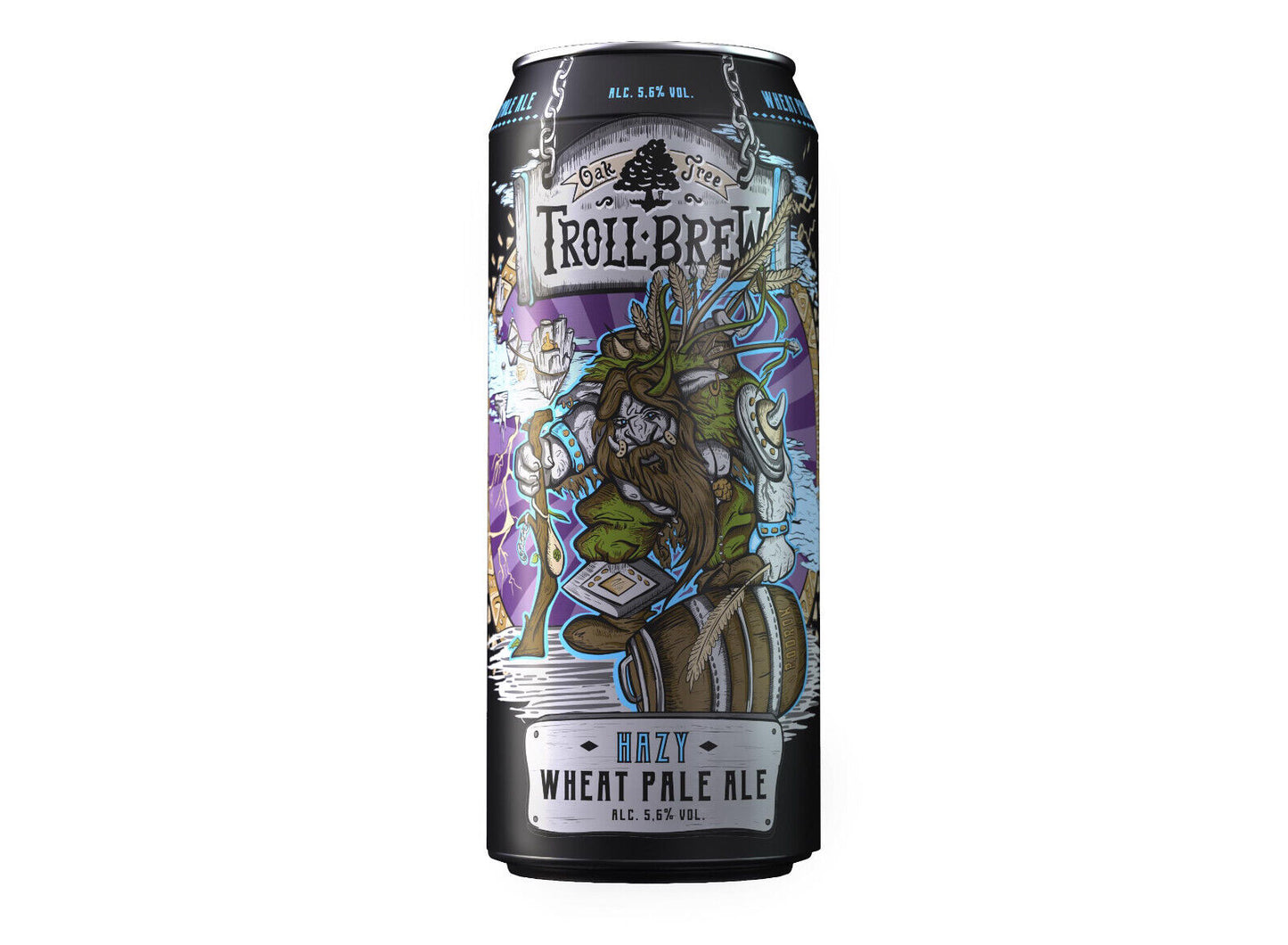 TROLL BREW Empty Collectible Beer Can Hazy Wheat Pale Ale 500ml