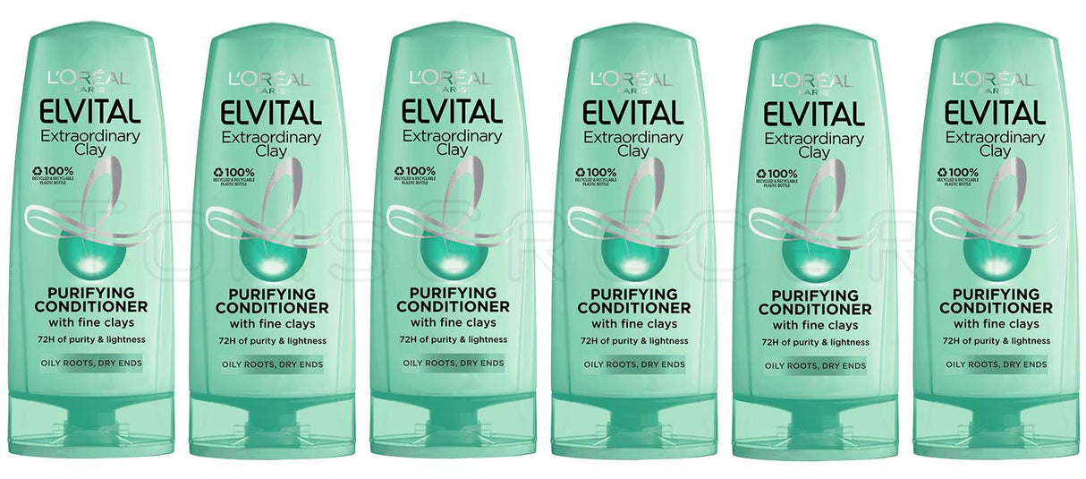 6 L'OREAL Elvital Extraordinary Clay Purifying Conditioner For Oily Hair 250ml