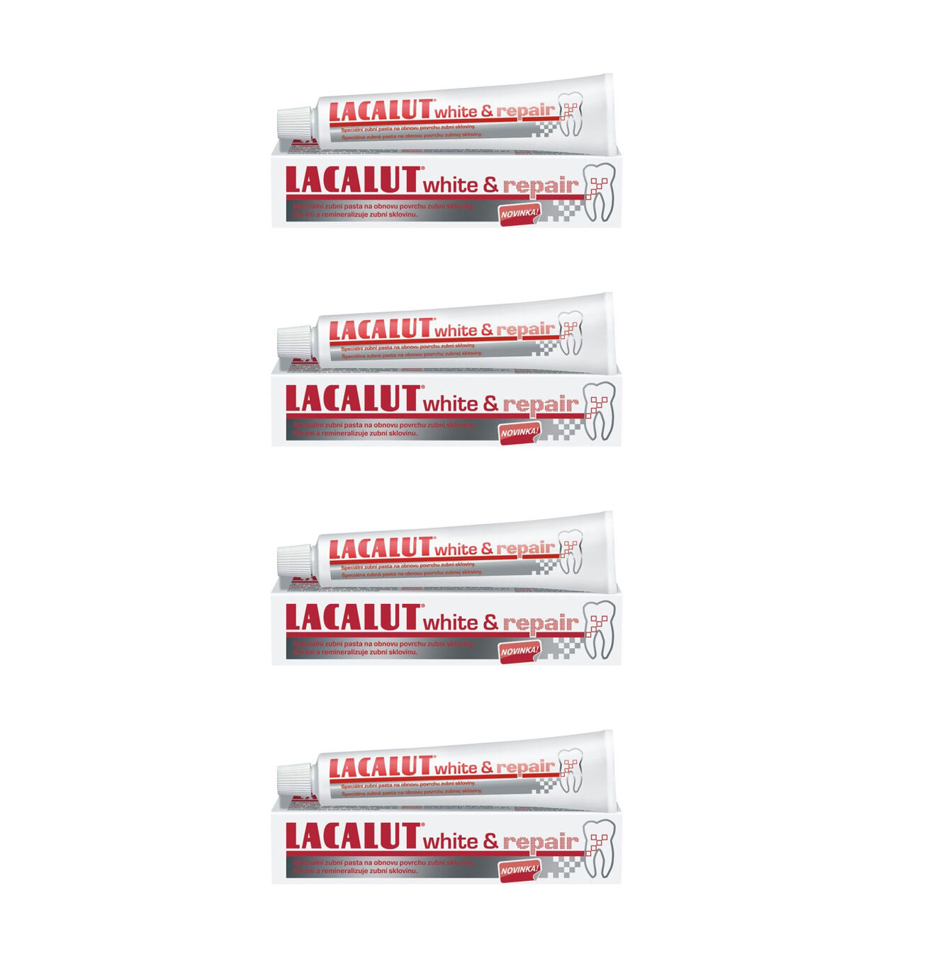 8 LACALUT WHITE & REPAIR Daily Toothpaste for Tooth Remineralization 75ml