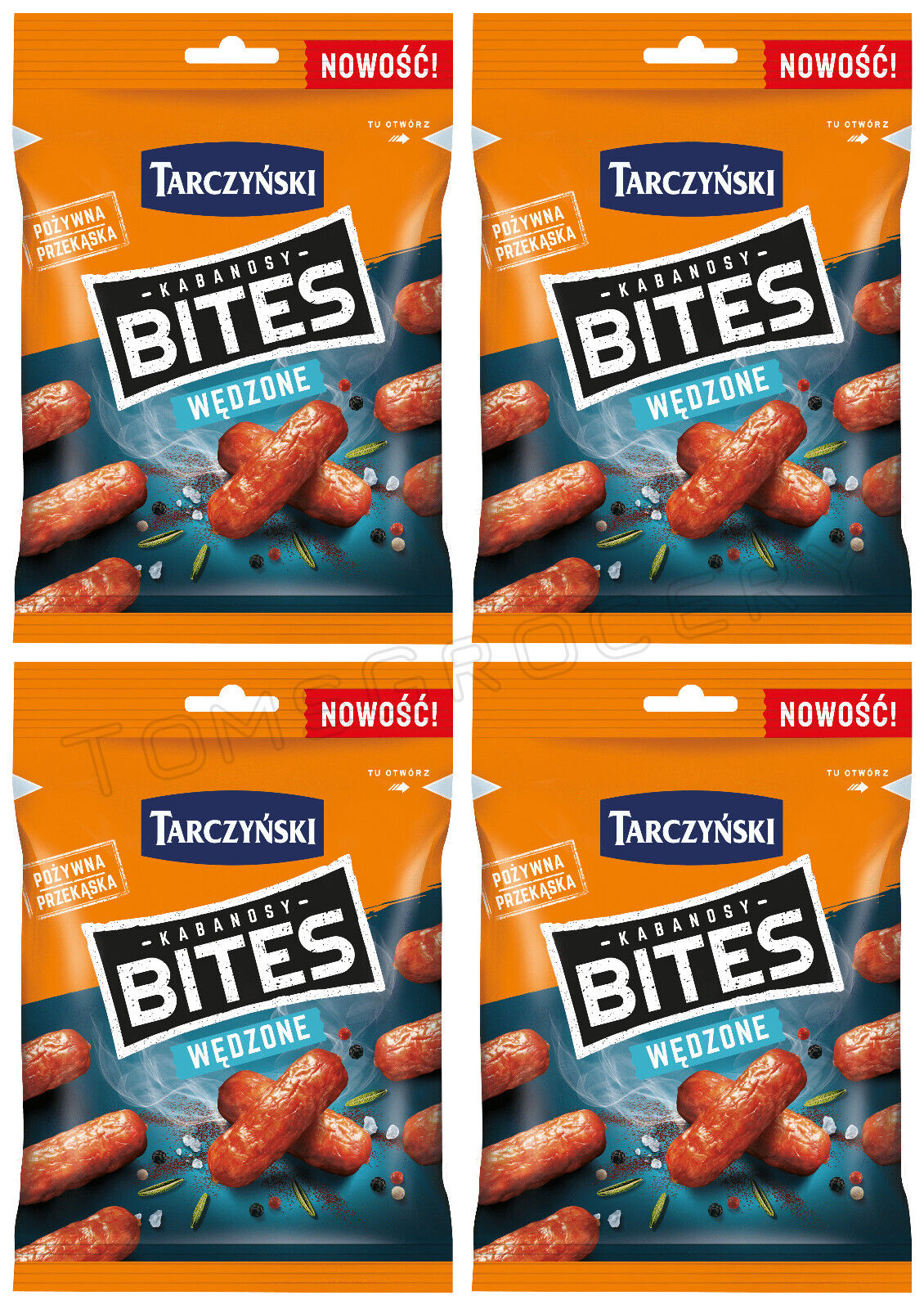 4 TARCZYNSKI MINI Smoked Pork Sausages Bites Party Snacks 80g 2.8oz