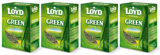 4 LOYD GREEN Loose Long Leaf Tea Boxes 80g 2.8oz