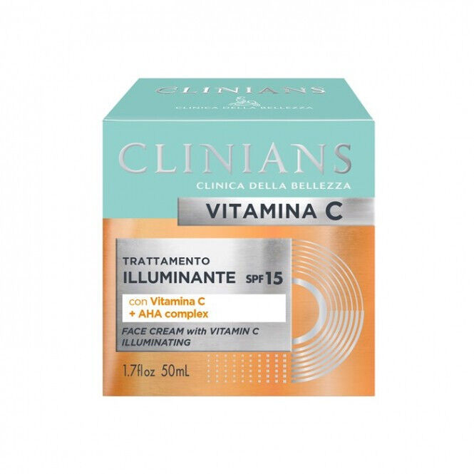 CLINIANS Illuminating Face Cream with Vitamin C & AHA Complex SPF 15 50ml