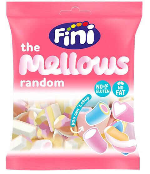 8 FINI THE MELLOWS Chewy Sponge Marshmallows Gluten Fat Free Candy 90g 3.1oz