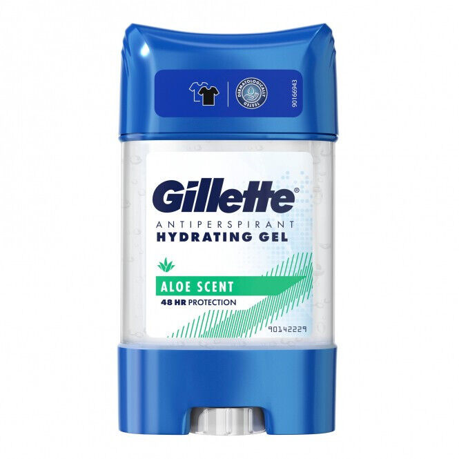 10 GILLETTE ALOE SCENT 48h Protection Antiperspirant Hydrating Gel Stick 70ml