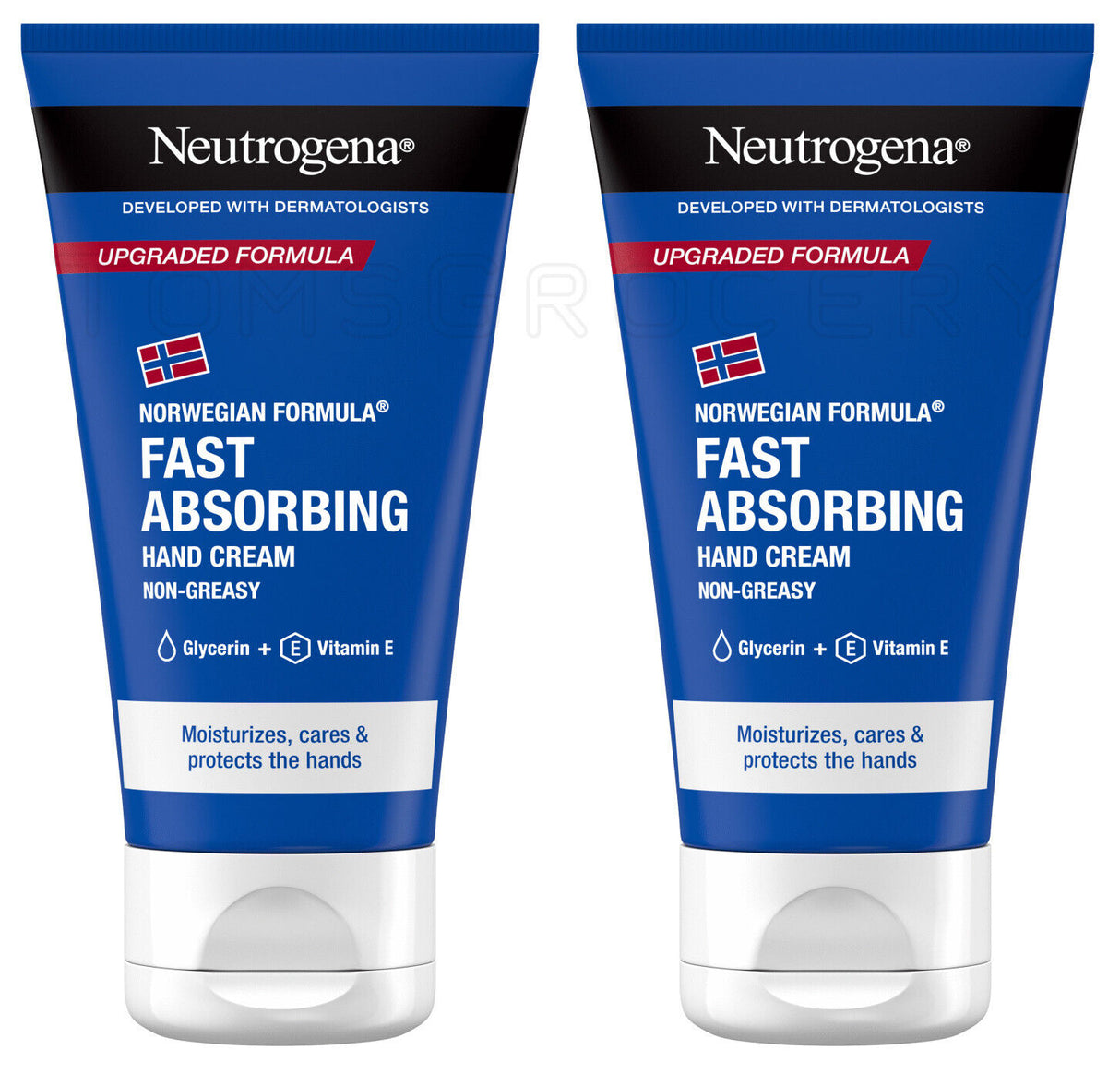 2 NEUTROGENA Fast Absorbing Moisturizing Non-Greasy Hand Cream 75ml