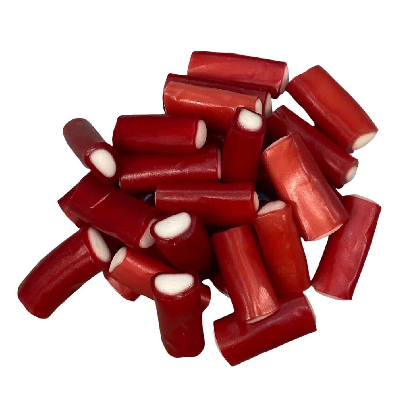 12 FINI STRAWBERRY Bites Gummy Candy Cream Filled Mini Tubes Party Sweets 90g