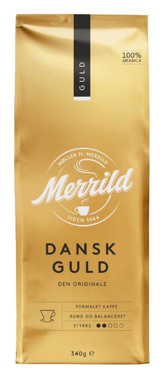 2 MERRILD DANSK GULD Floral & Fruity Ground Coffee with Honey Aftertaste 340g