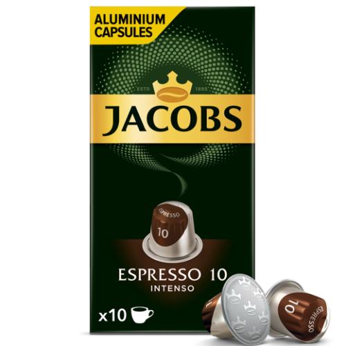 3 JACOBS ESPRESSO INTENSO Boxes Nespresso Coffee Capsules (30 servings total)