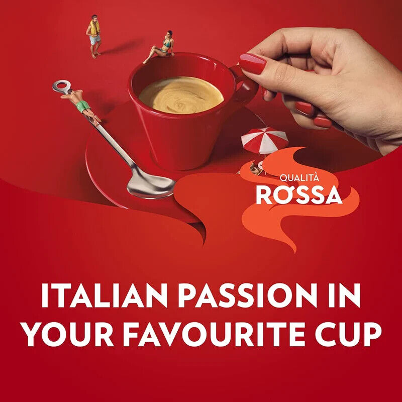 3 LAVAZZA QUALITA ROSSA Rich & Full Bodied Italian Ground Coffee 250g 8.8oz
