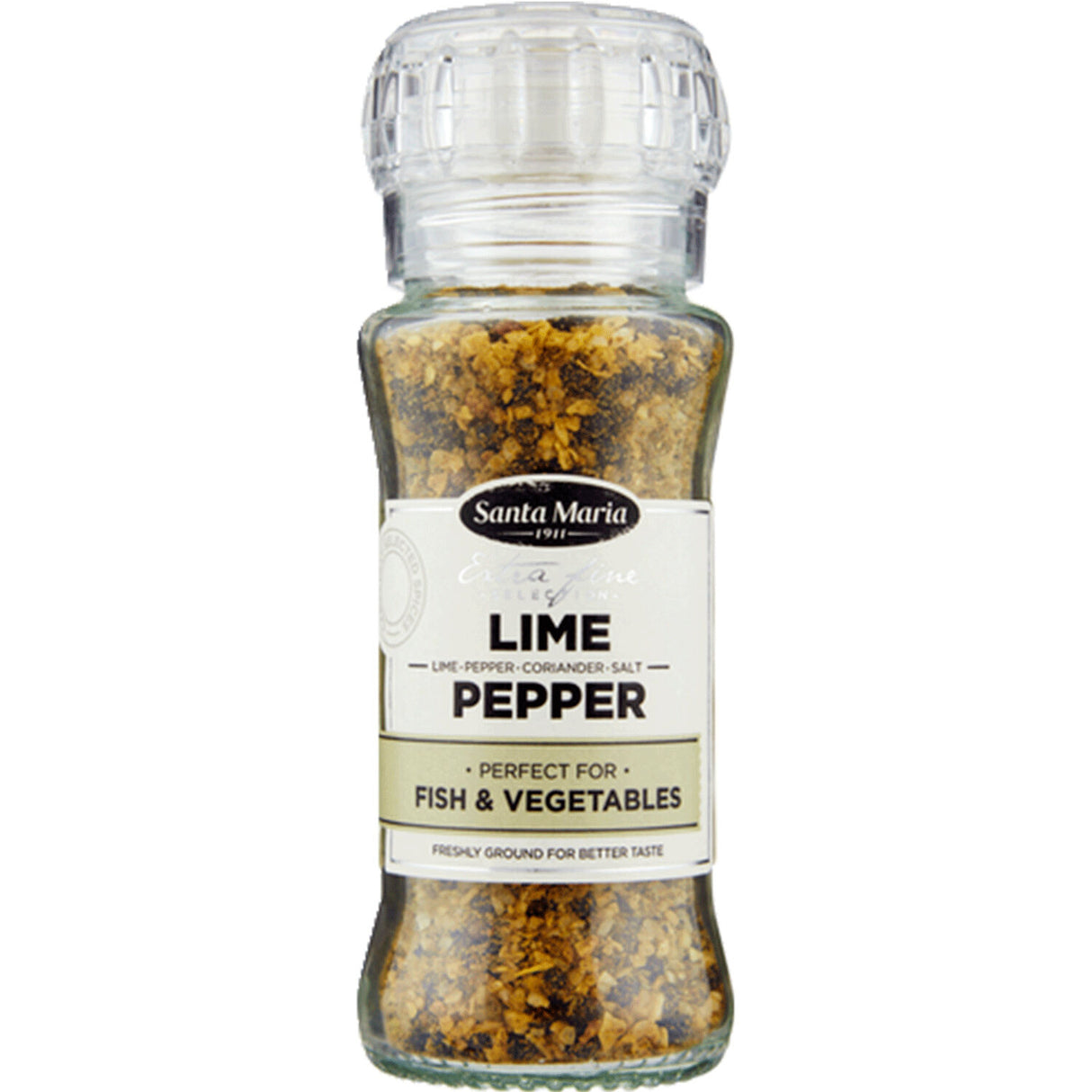 6 SANTA MARIA LIME PEPPER Spice Grinders Seasoning For Fish & Vegetable 90g