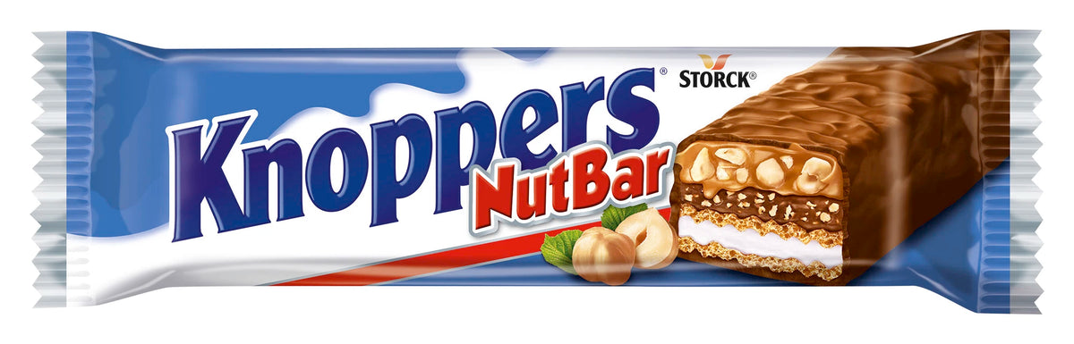 KNOPPERS NUTBAR Crispy Milk Chocolate Bar with Wafer 40g