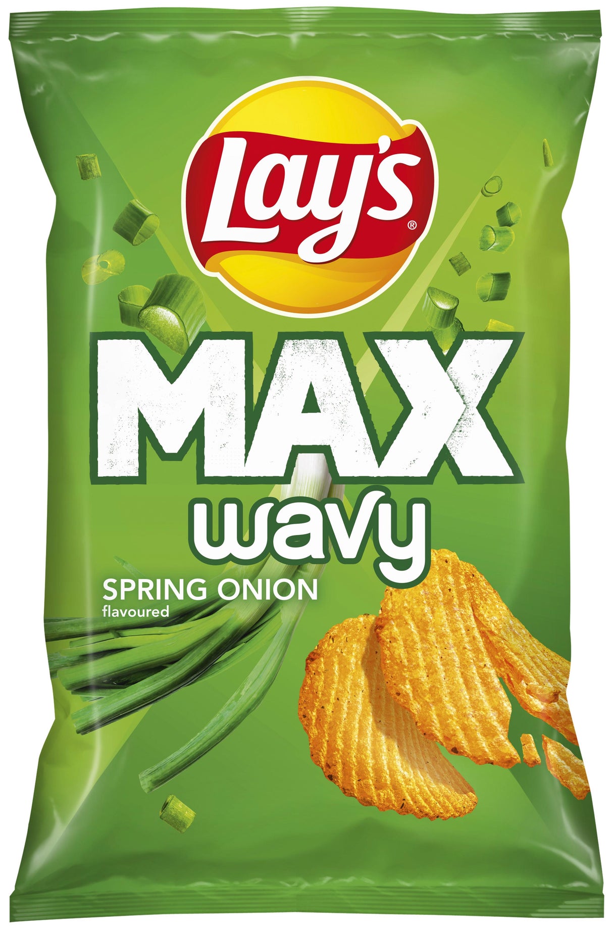 LAYS MAX Wavy Spring Onion Flavor Potato Chips 120g