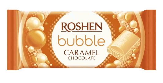ROSHEN BUBBLE Caramel Chocolate Bar 80g 2.8oz