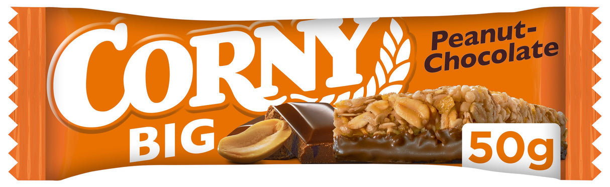 CORNY Peanut-Chocolate Flavor Breakfast Cereal Bar 50g 1.8oz