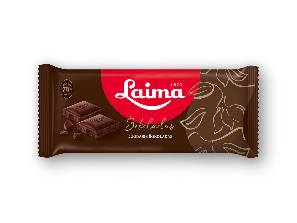 LAIMA Dark Chocolate Bar 70% Cocoa 100g