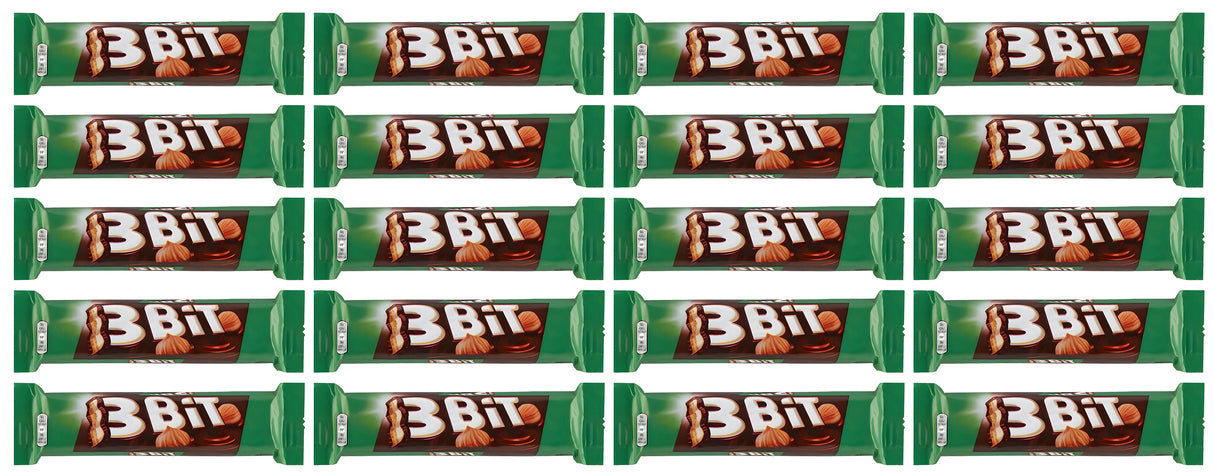 3BIT Hazelnut Cream Flavor Chocolate Bars 16 x 46g 1.6oz
