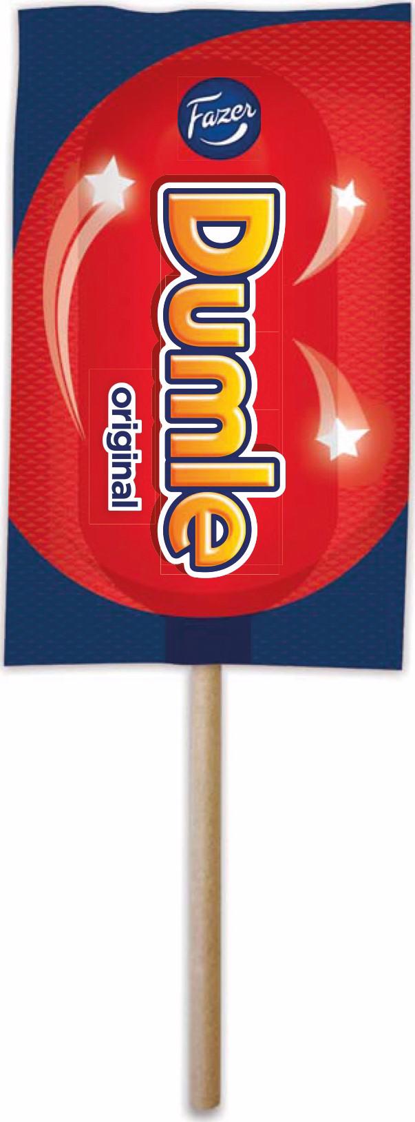 FAZER DUMLE Toffee Lollipop Covered with Chocolate 10g