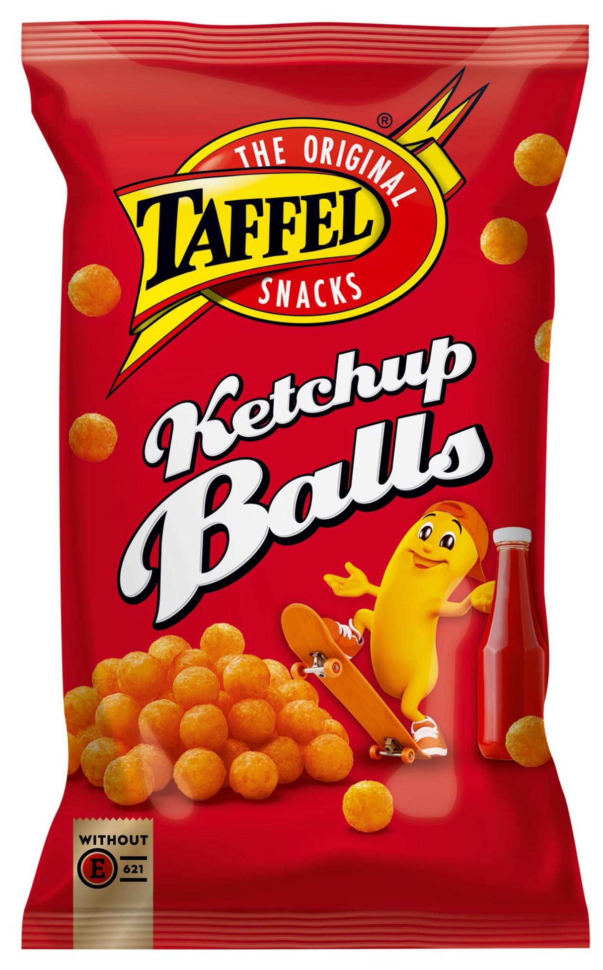 TAFFEL KETCHUP BALLS Ketchup Flavor Puffed Snacks 165g