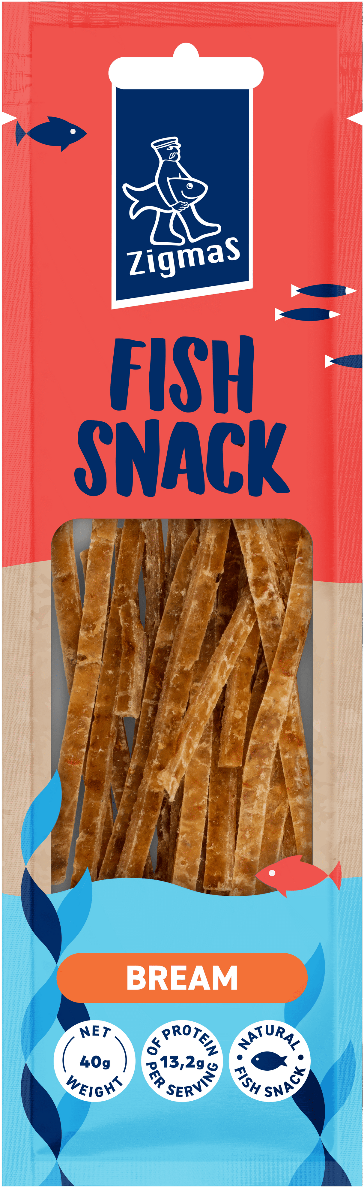 ZIGMAS Natural Dried Bream Fish Snack 40g