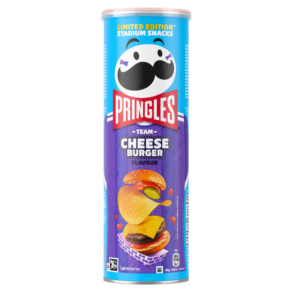 PRINGLES -TEAM- Stadium Snacks Limited Edition Potato Chips Bundle 3 x 165g