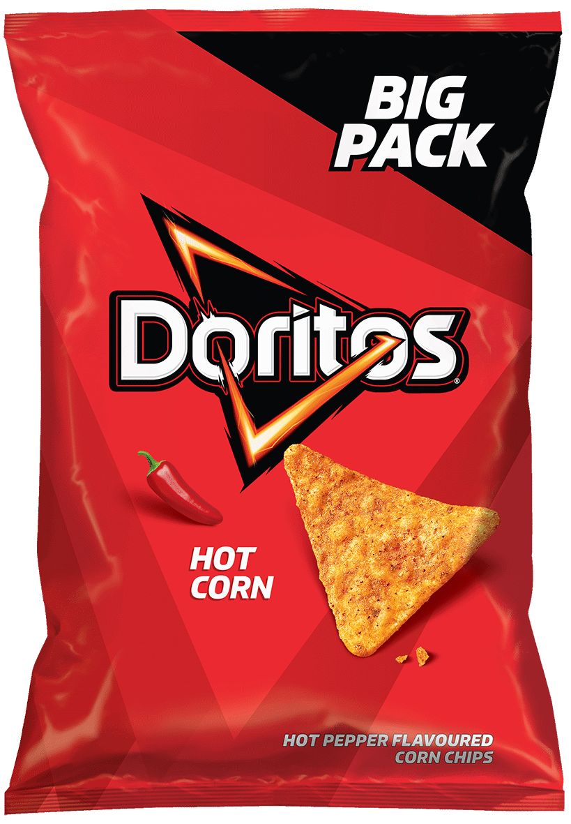 DORITOS Hot Corn Flavor Corn Chips Snacks Big Pack 180g 6.35oz