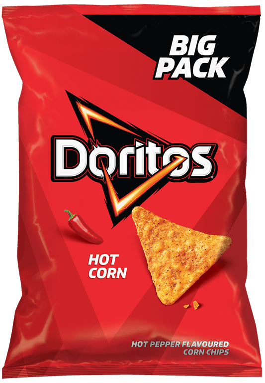 DORITOS Hot Corn Flavor Corn Chips Snacks Big Pack 180g 6.35oz