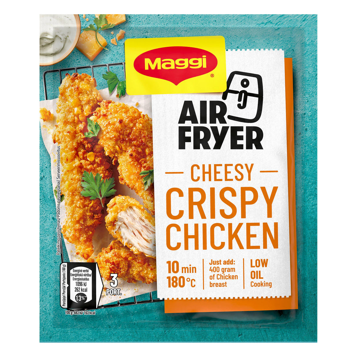 MAGGI AIR FRYER CHEESY CRISPY CHICKEN Spice Mix 70g 2.4oz