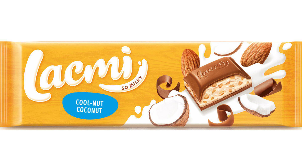ROSHEN LACMI Milk Chocolate Bar with Almond & Coconut Filling 280g