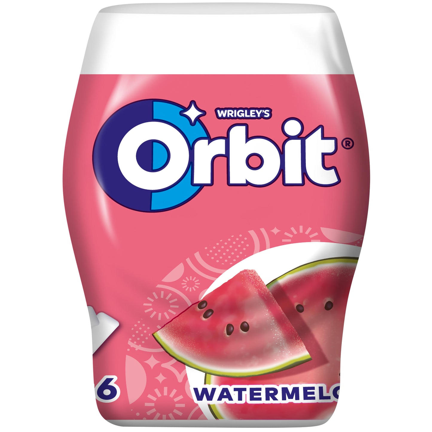 WRIGLEY'S ORBIT WATERMELON Tub Sugarfree Refreshing Chewing Gum 64g 2.25oz
