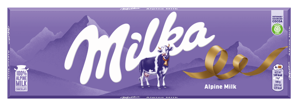 MILKA Alpine Milk Chocolate Bar 250g