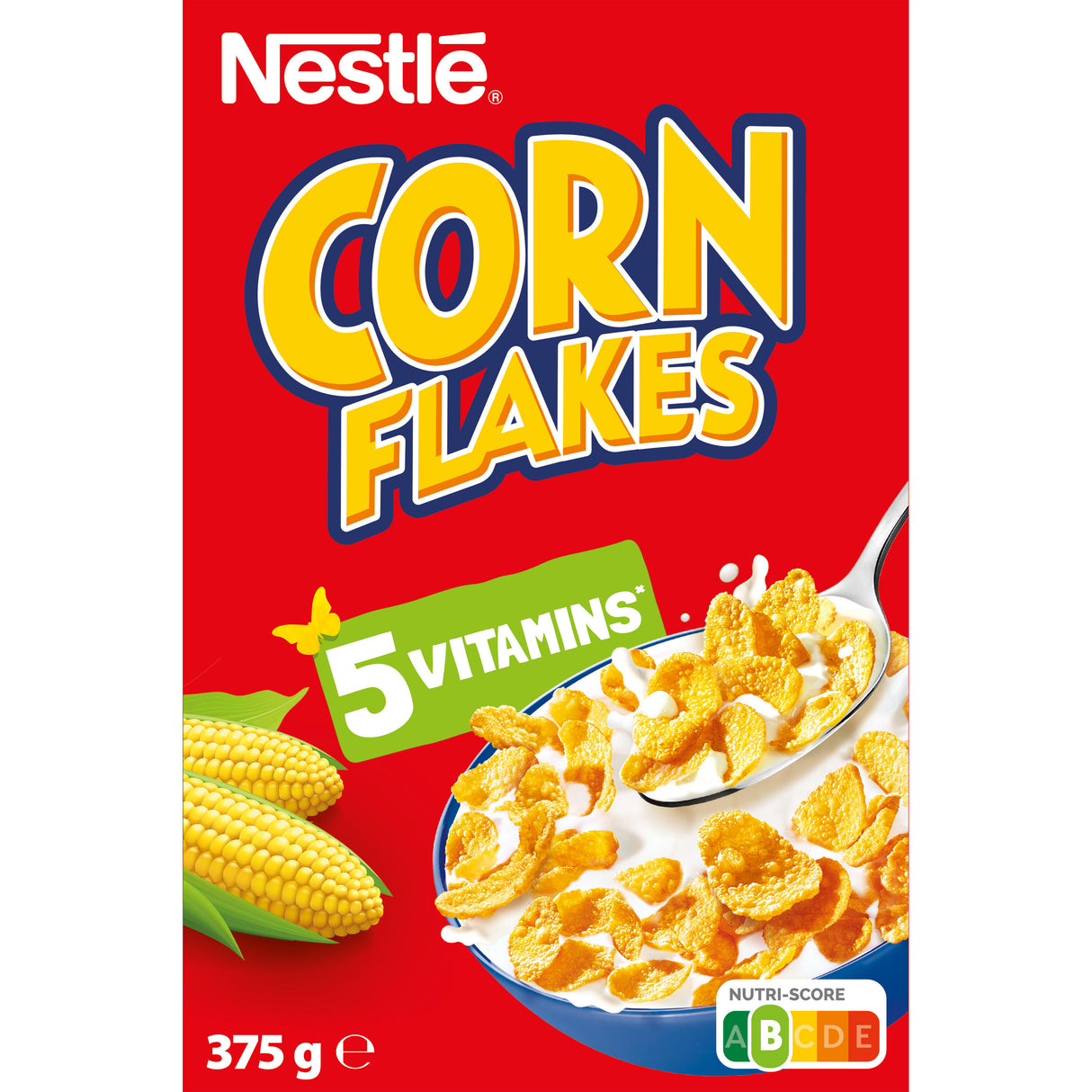 NESTLE CORN FLAKES with 5 Vitamins Breakfast Cereal 375g