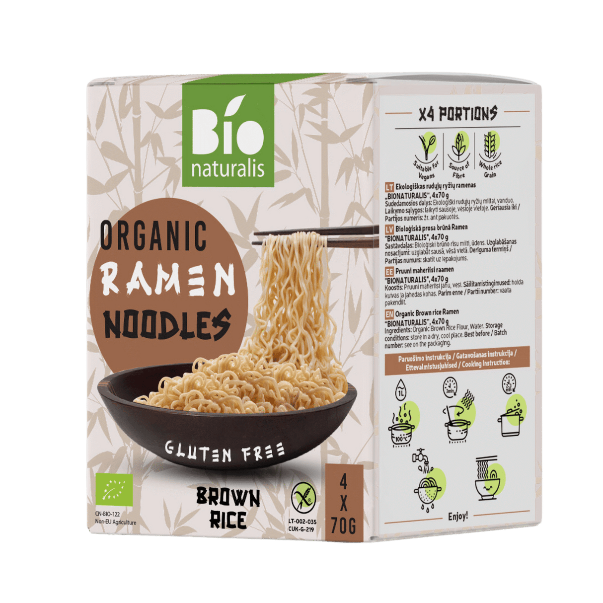 Bio Naturalis Organic Brown Rice Ramen Noodles 280g