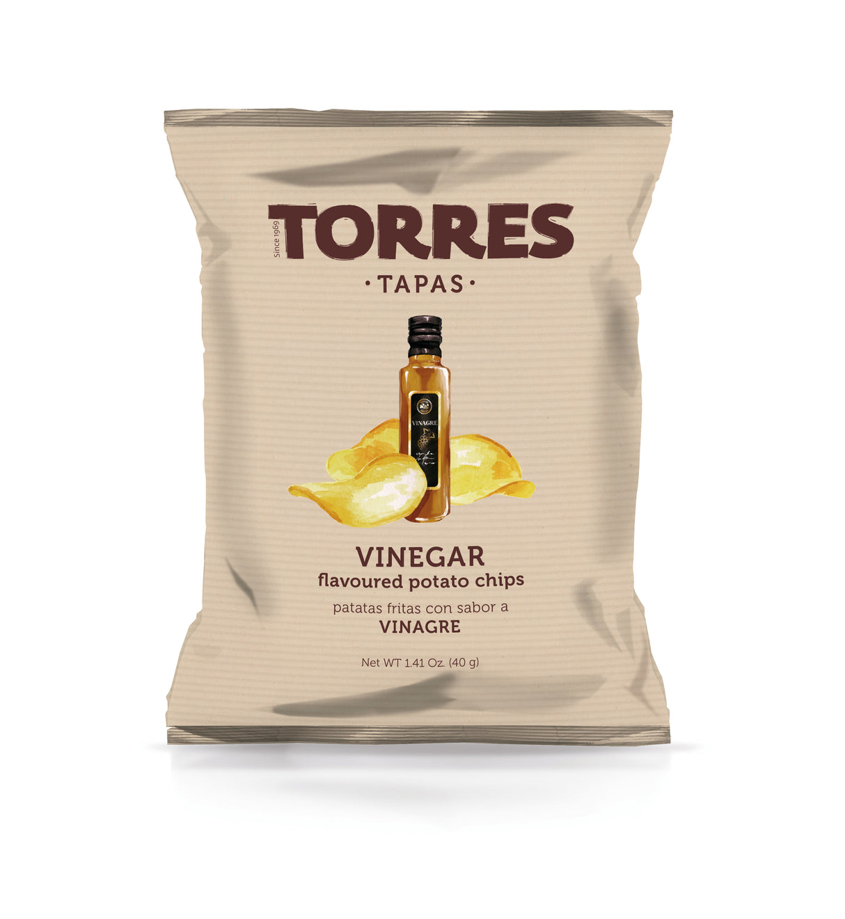 TORRES VINEGAR Flavor Potato Chips 40g 1.41oz