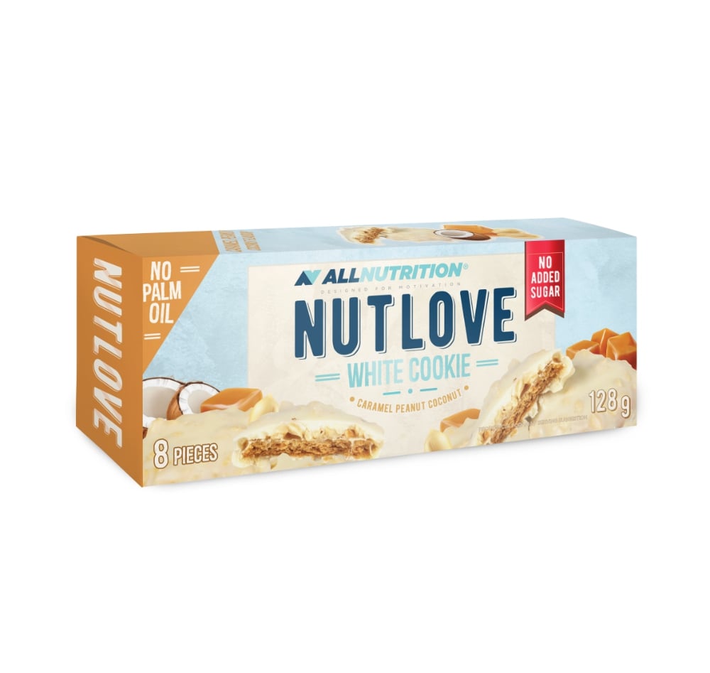 NUTLOVE Caramel Peanut Coconut White Cookies 128g